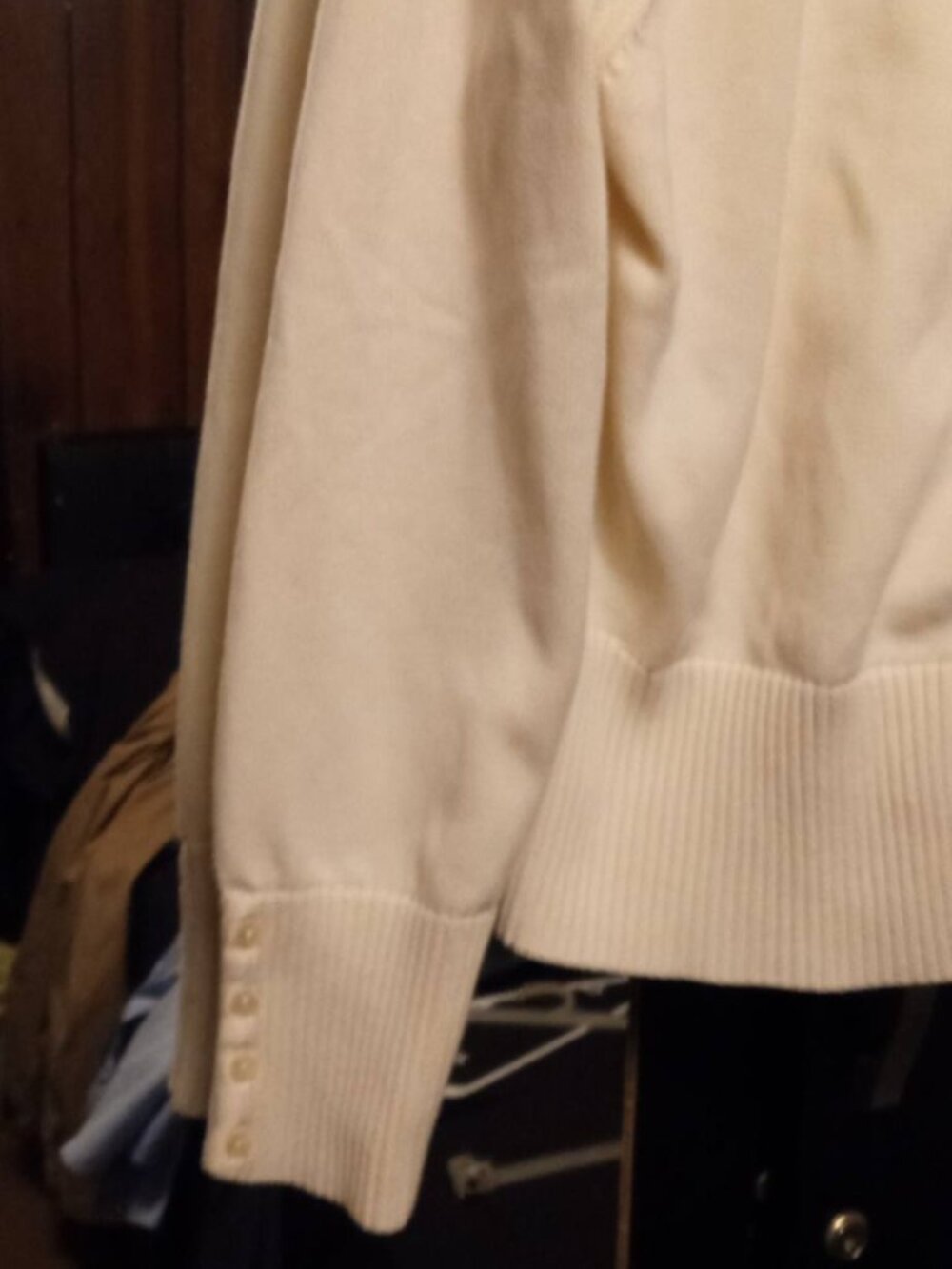 talbots 100% egyptian cotton cardigan large - Picture 4 of 4
